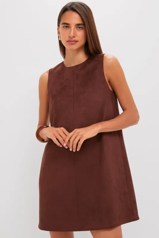 Ganache Vegan Suede Marlowe Dress sold by Tuckernuck