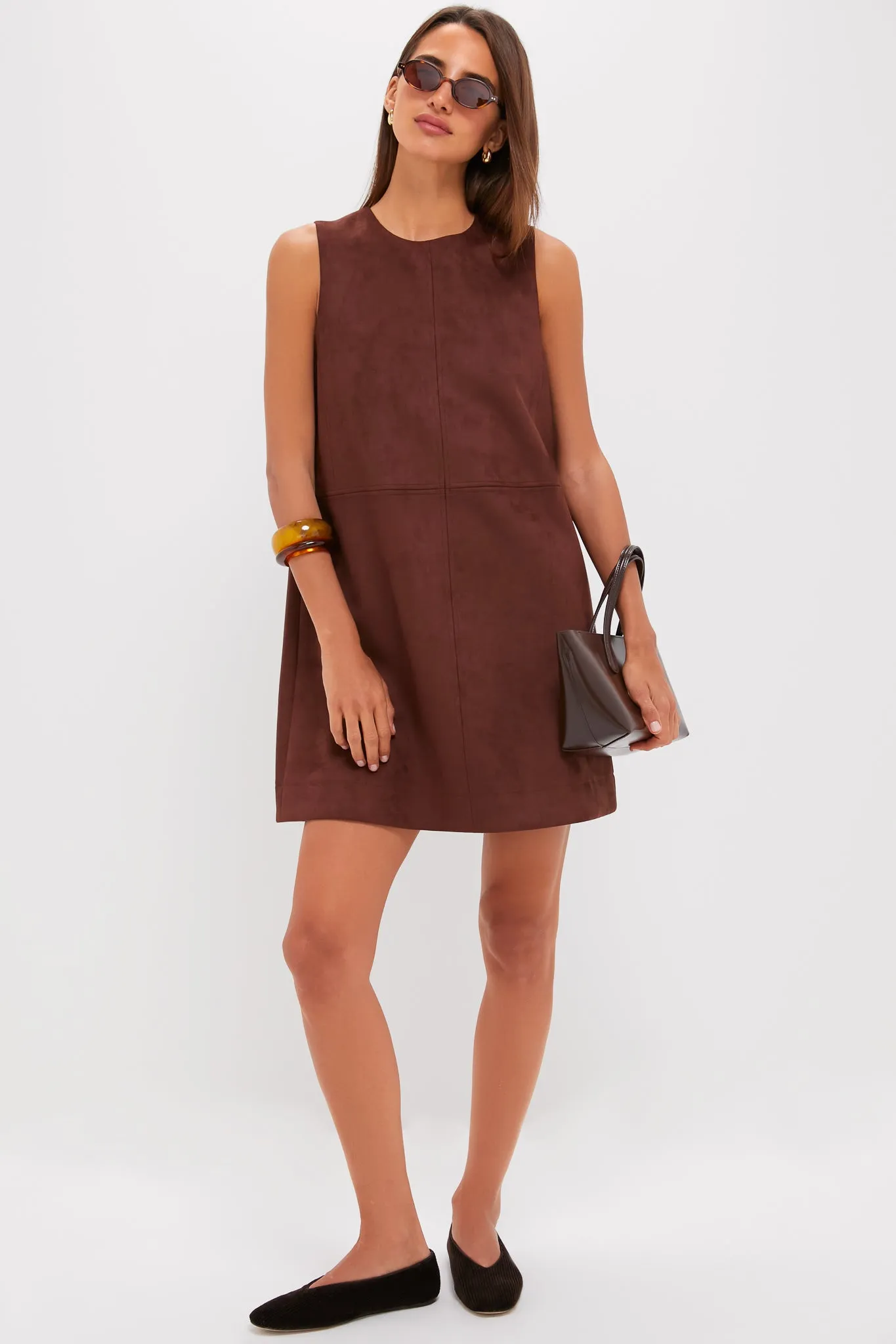 Ganache Vegan Suede Marlowe Dress sold by Tuckernuck product image thumbnail 3