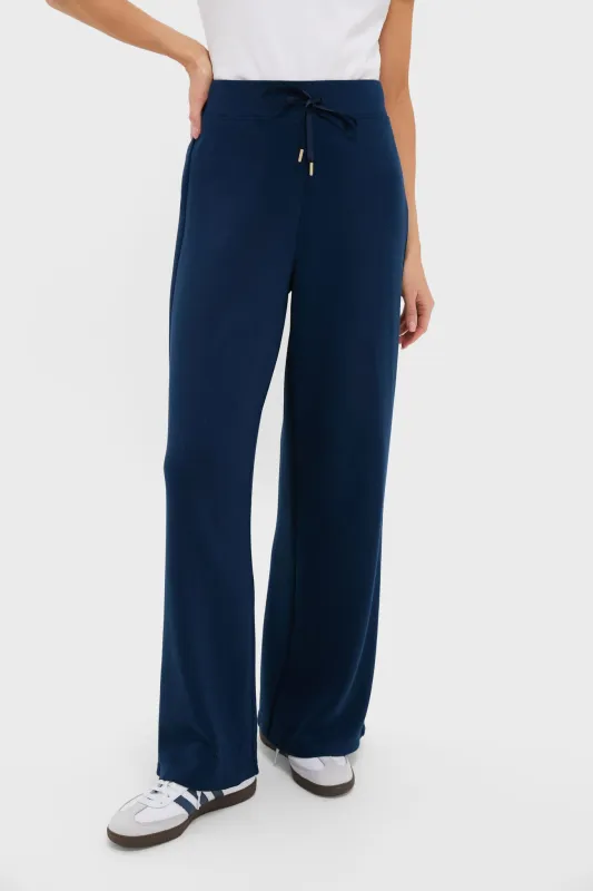 Navy Wide Leg Comfort Stretch Finn Pants sold by Tuckernuck
