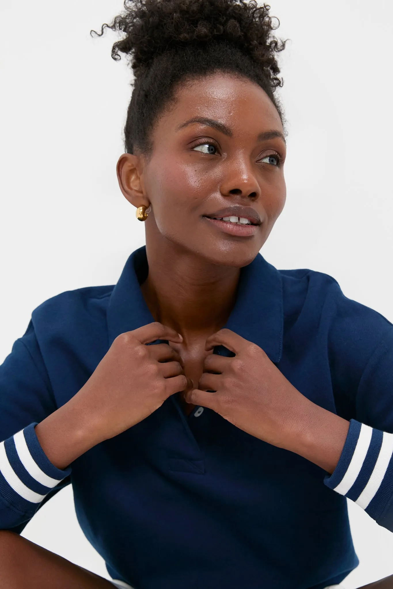 Navy 100% Cotton Perry Pullover sold by Tuckernuck product image thumbnail 5