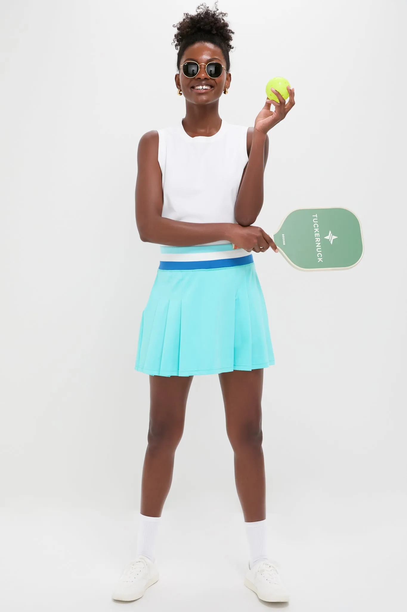 Lisbon Blue 15 Inch Performance Jersey Lydia Skirt sold by Tuckernuck product image thumbnail 3