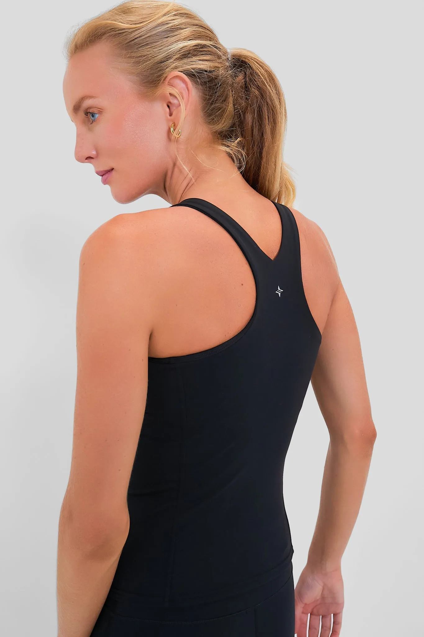 Black Compression Spandex Lena Tank sold by Tuckernuck product image thumbnail 4