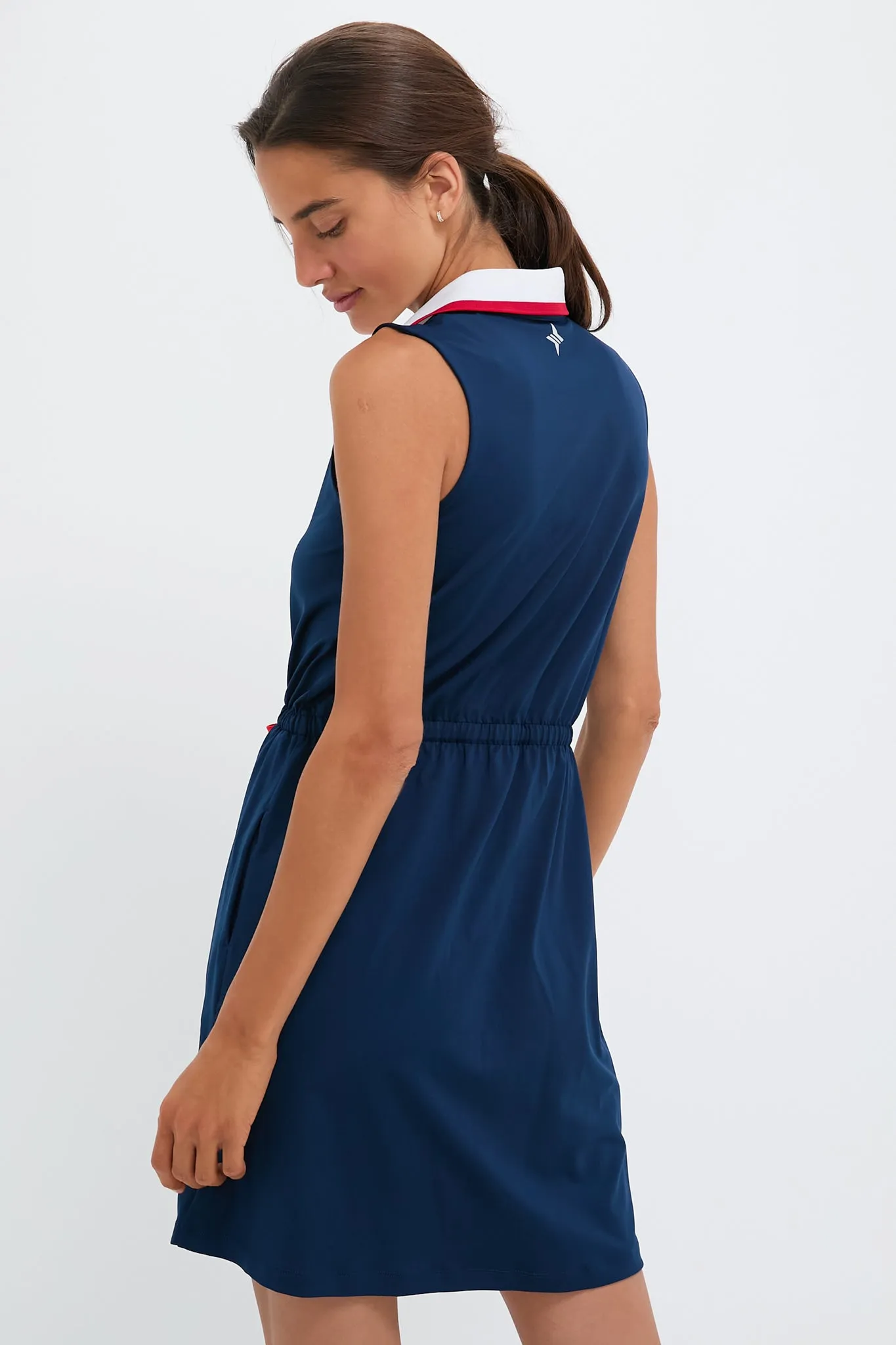 Navy Sleeveless Performance Jersey Alcott Golf Dress sold by Tuckernuck product image thumbnail 4