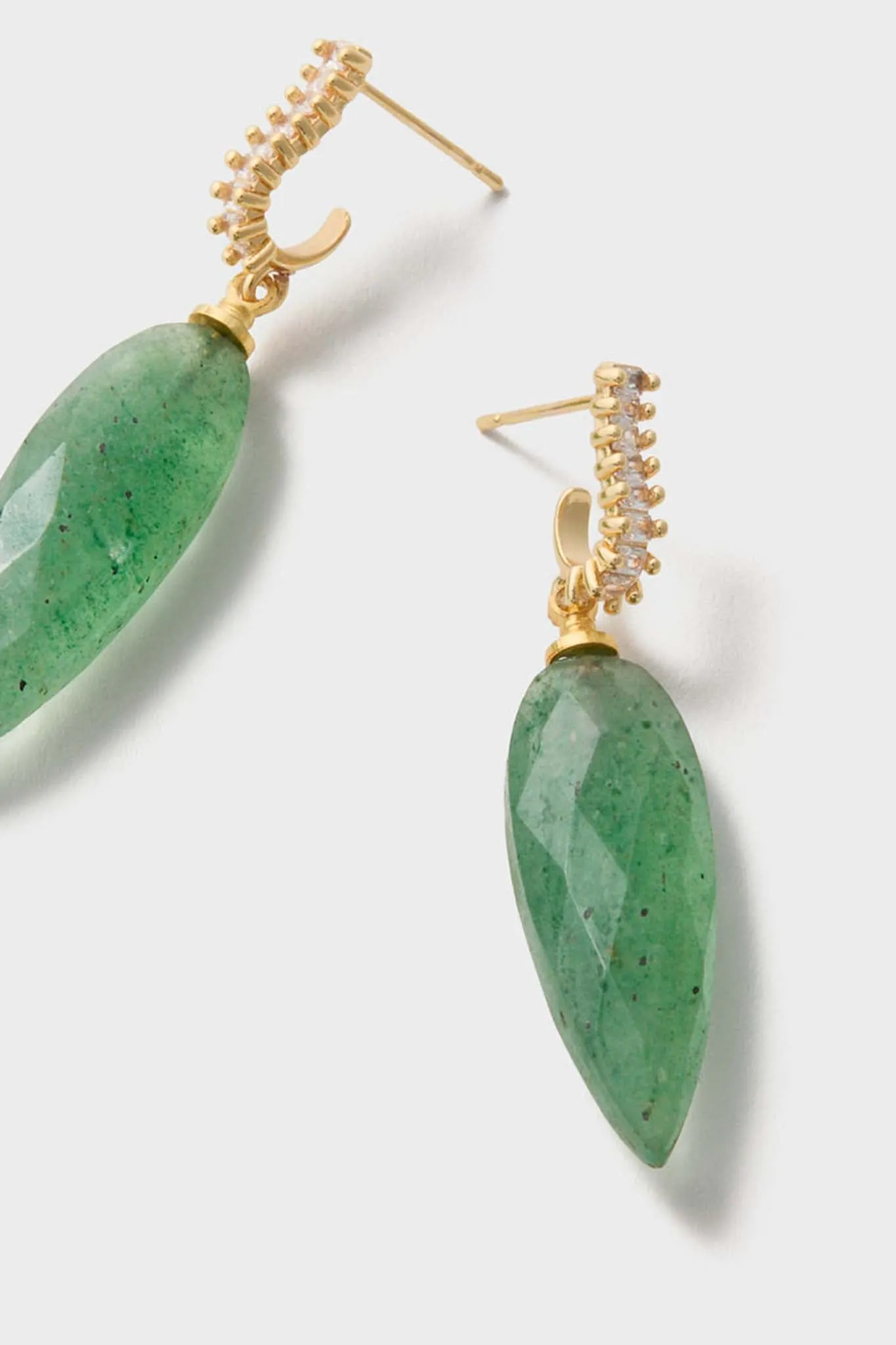 Green Strawberry Quartz Porter Earrings sold by Tuckernuck product image thumbnail 3