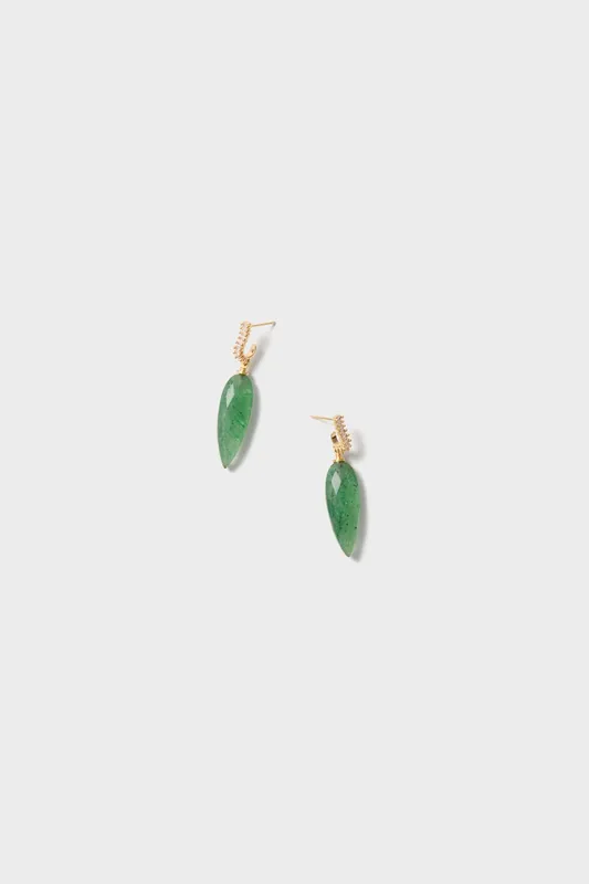 Green Strawberry Quartz Porter Earrings sold by Tuckernuck
