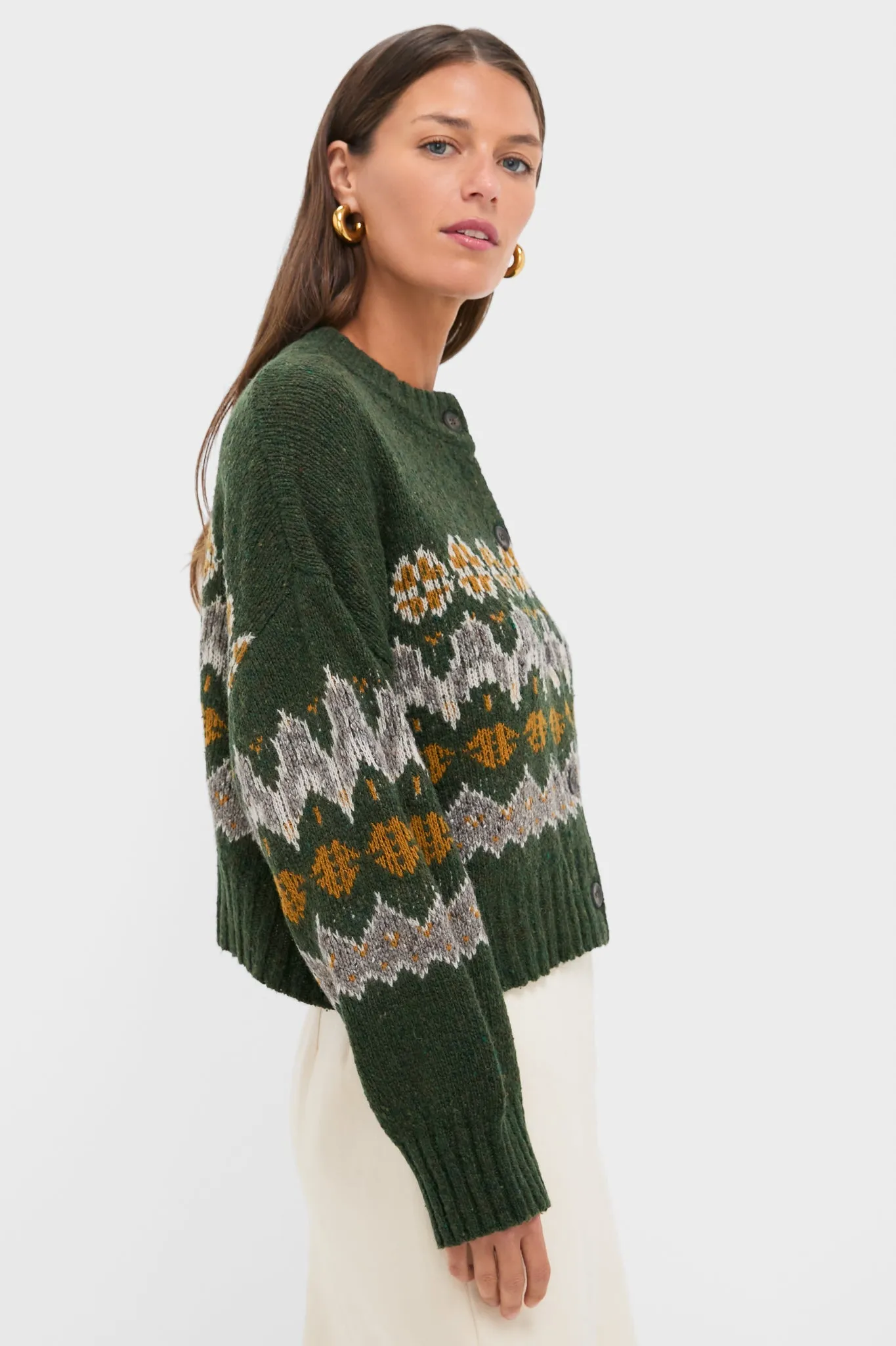 Dark Forest Fairisle Cammie Sweater sold by Tuckernuck product image thumbnail 3
