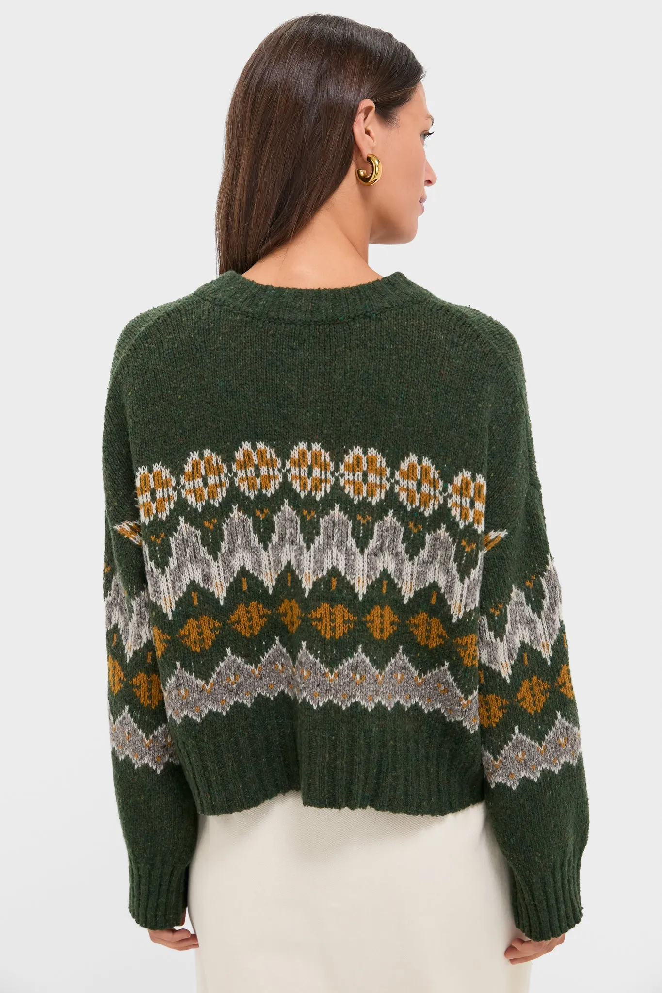 Dark Forest Fairisle Cammie Sweater sold by Tuckernuck product image thumbnail 4