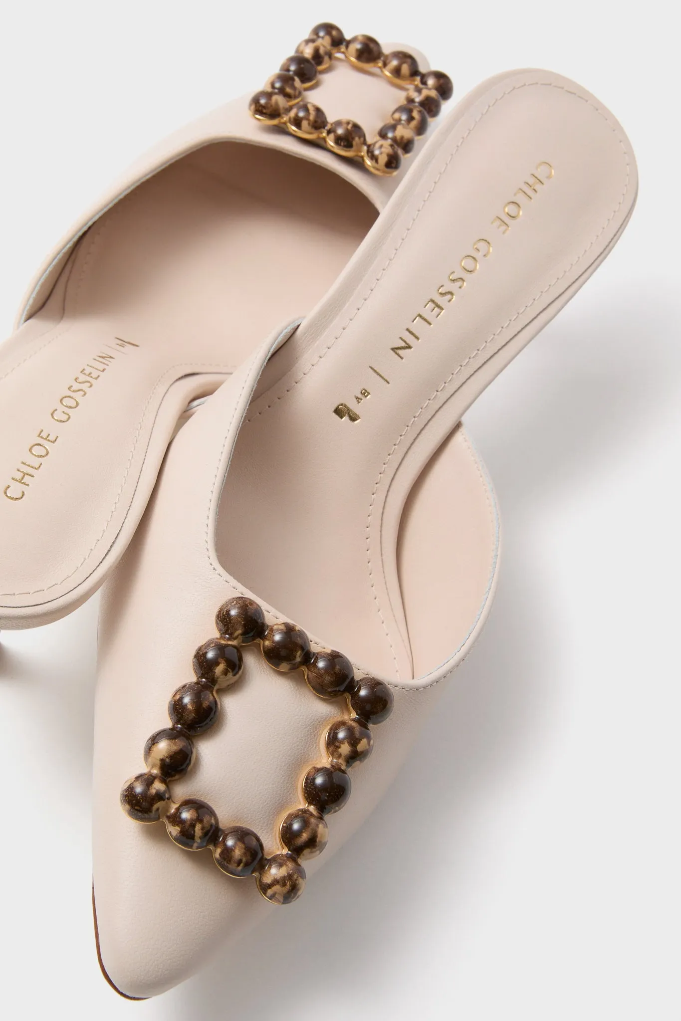 Puff Cream Leather Ave Mules sold by Tuckernuck product image thumbnail 5