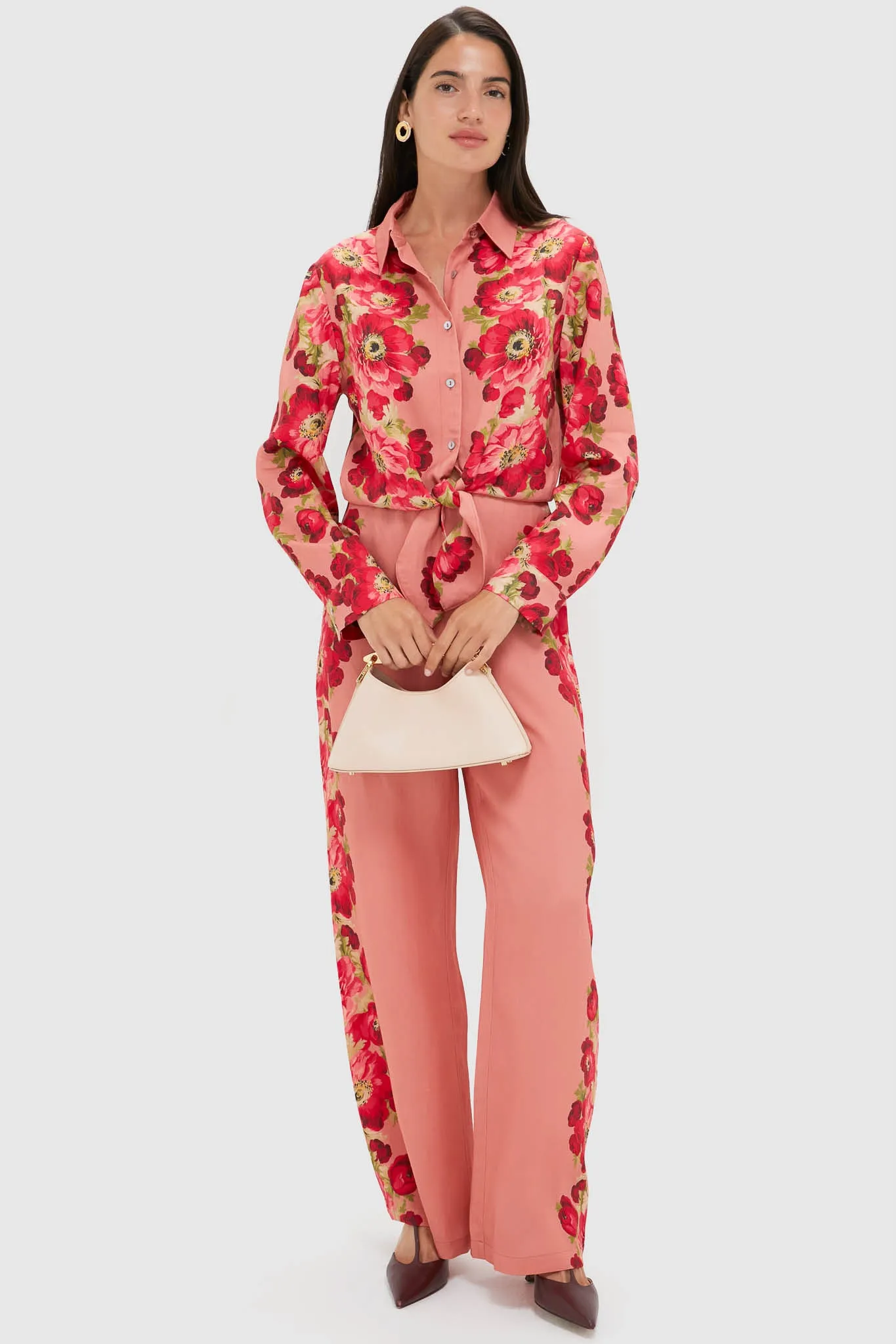Coral Poppy Pierre Pants sold by Tuckernuck product image thumbnail 2