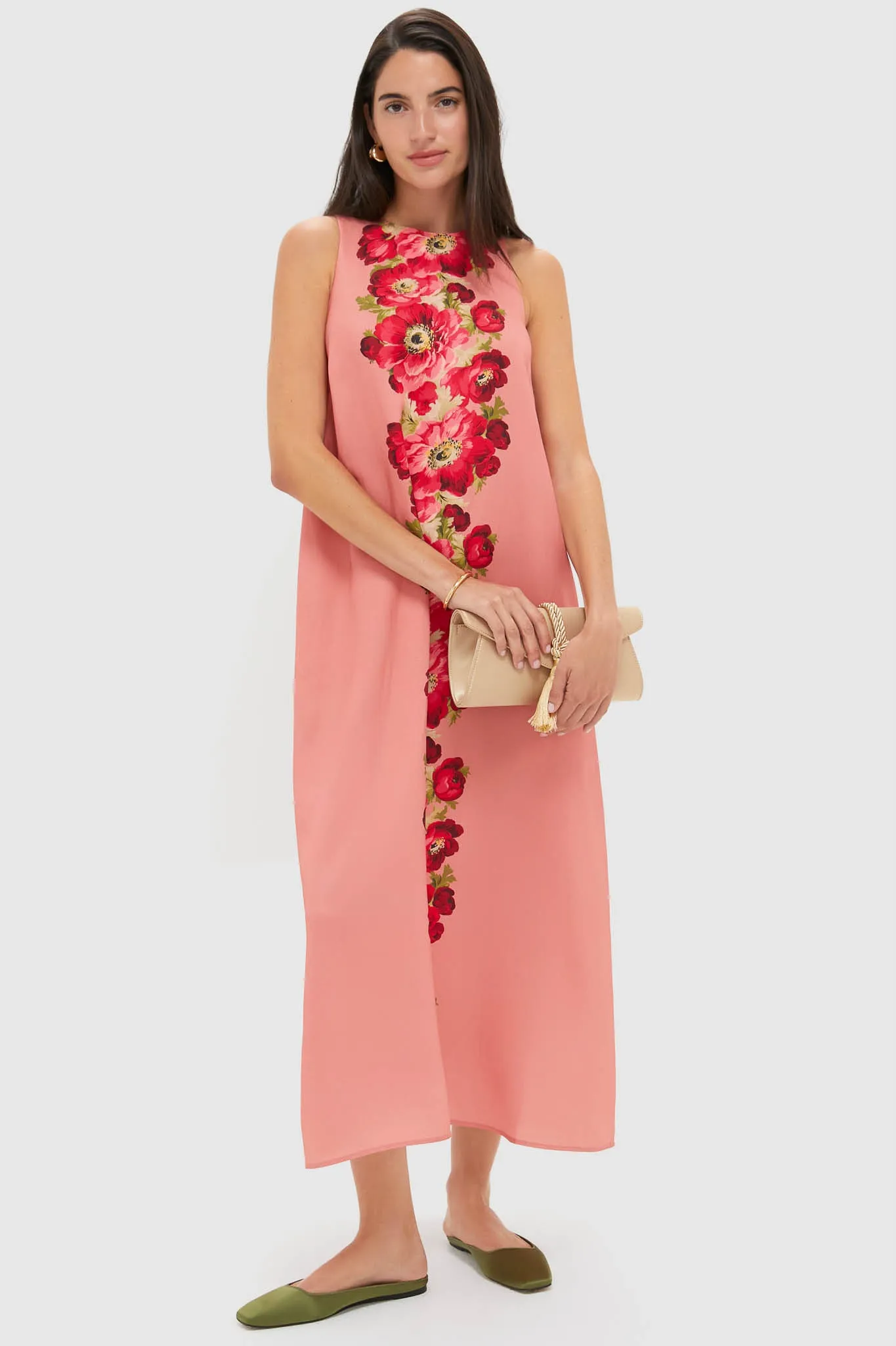 Coral Poppy Portia Dress sold by Tuckernuck product image thumbnail 3