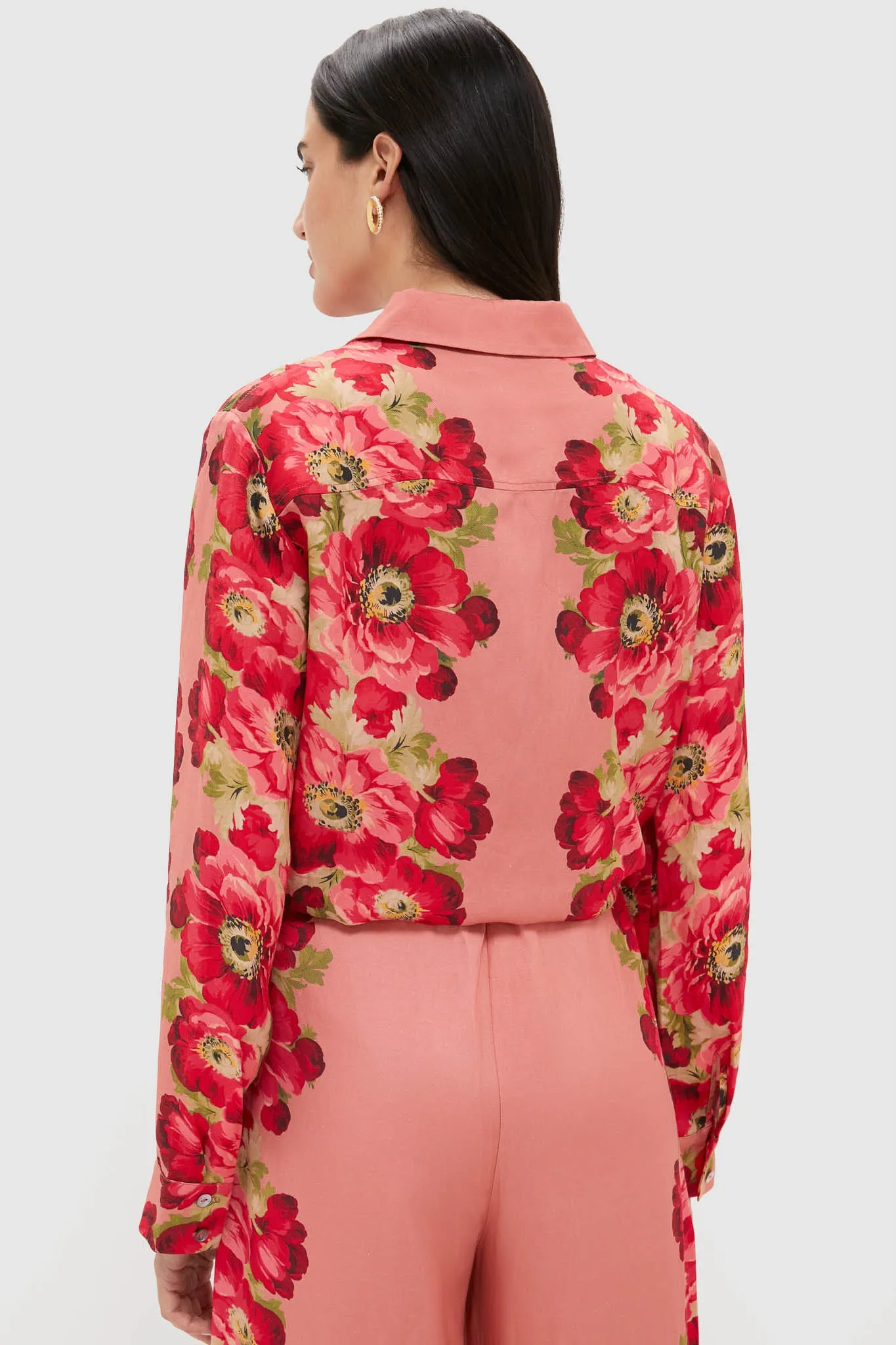 Coral Poppy Rebecca Blouse sold by Tuckernuck product image thumbnail 4