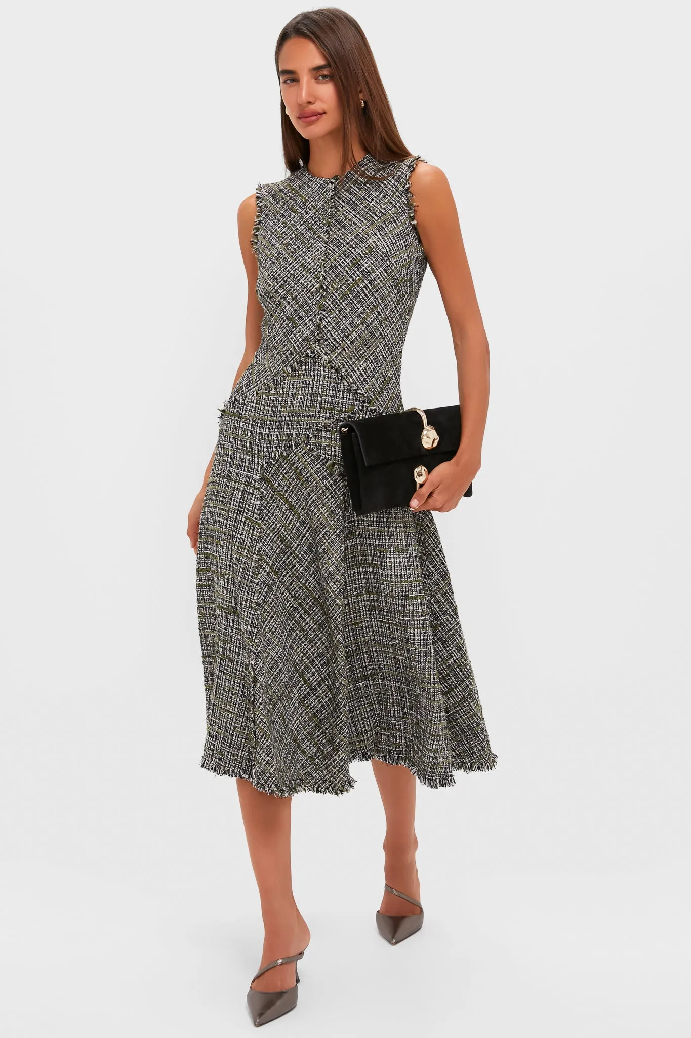 Dark Olive Sleeveless Midi Dress sold by Tuckernuck product image thumbnail 2