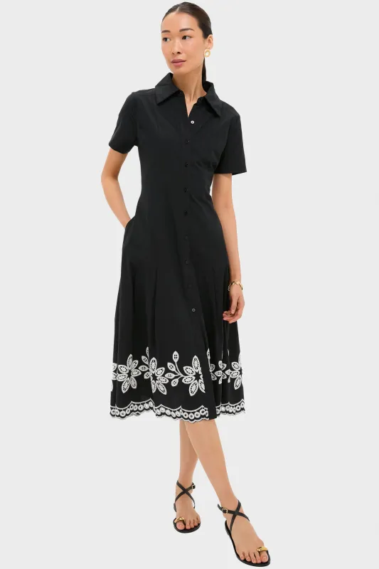 Black Natural Isidora Midi Shirt Dress sold by Tuckernuck