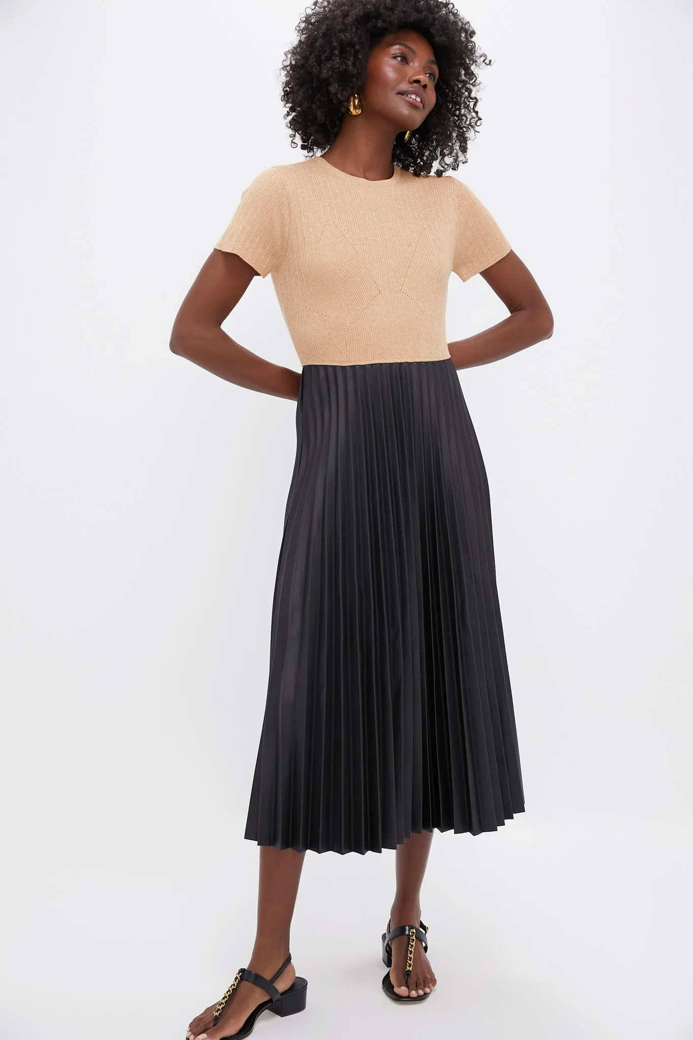 Black Mixed Media Tiffany Dress sold by Tuckernuck