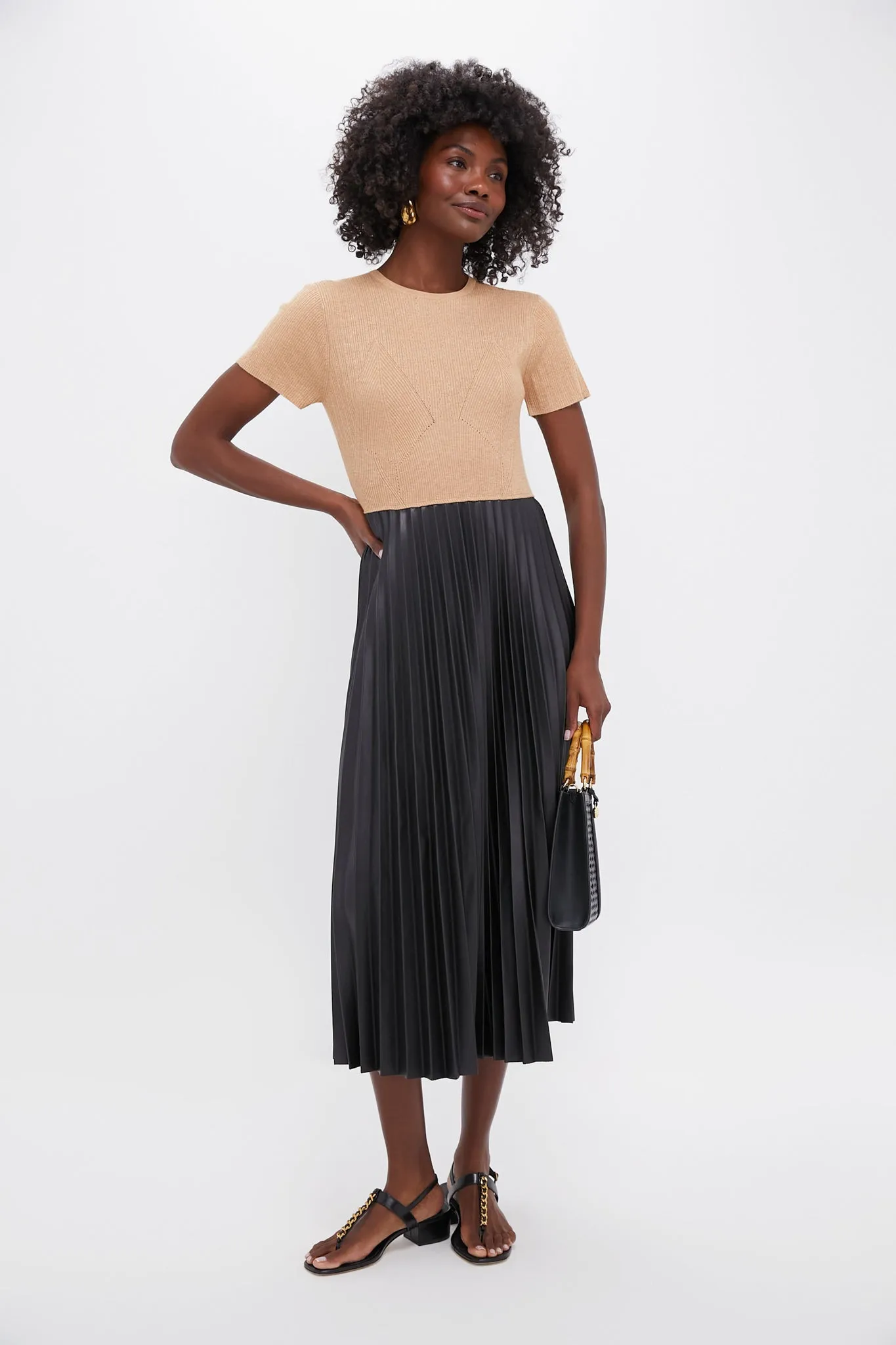 Black Mixed Media Tiffany Dress sold by Tuckernuck product image thumbnail 2