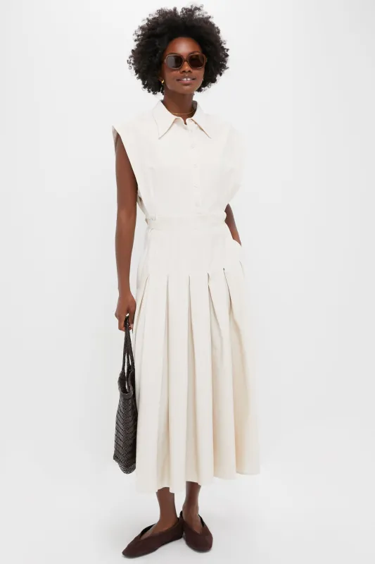 Ecru Quince Midi Shirt Dress sold by Tuckernuck