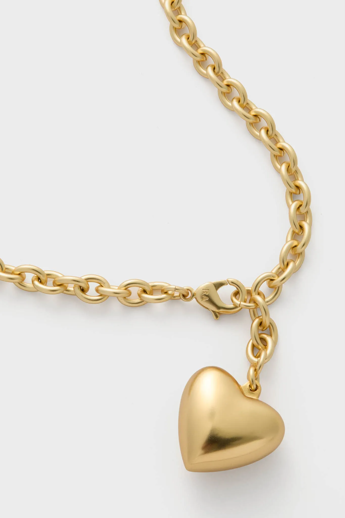 Gold Mini Puffy Heart Necklace sold by Tuckernuck product image thumbnail 4