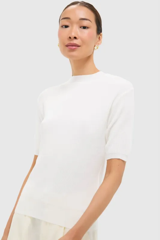 Off White Knit Tee sold by Tuckernuck