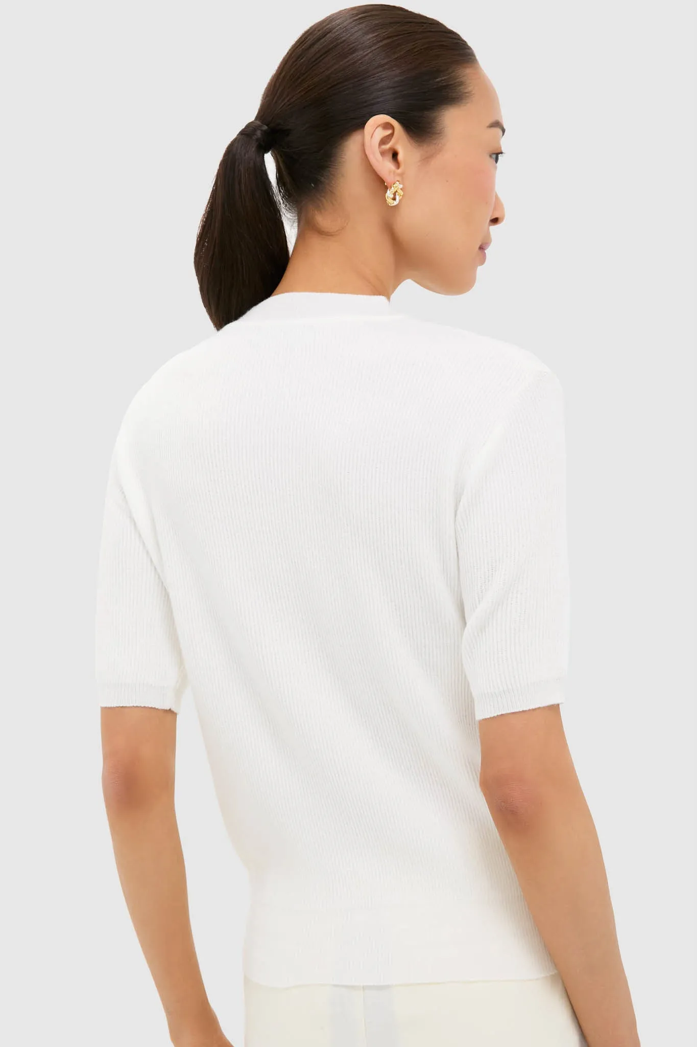 Off White Knit Tee sold by Tuckernuck product image thumbnail 4