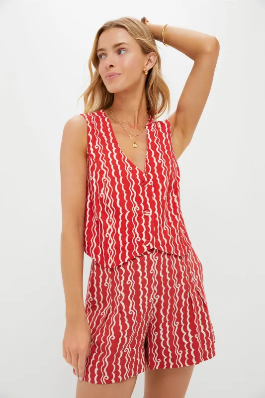 Red Atlantica Vest sold by Tuckernuck