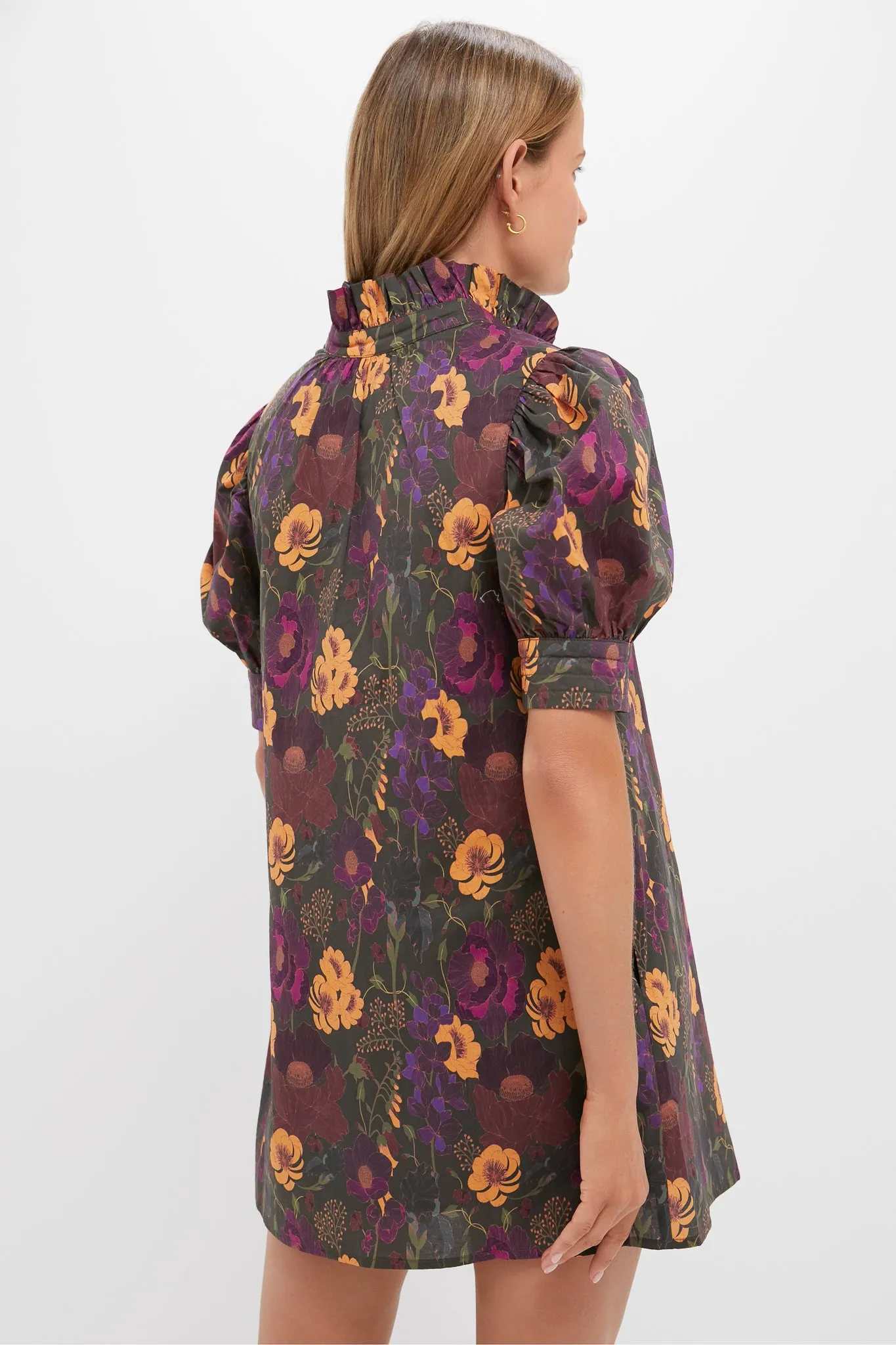 Burnt Orange Floral Louisa Mini Dress sold by Tuckernuck product image thumbnail 4