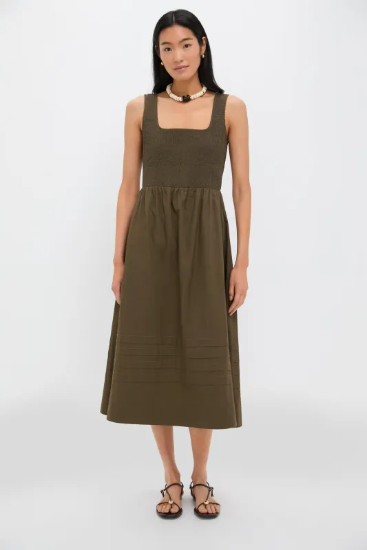 Olive Cotton Tiernan Dress sold by Tuckernuck