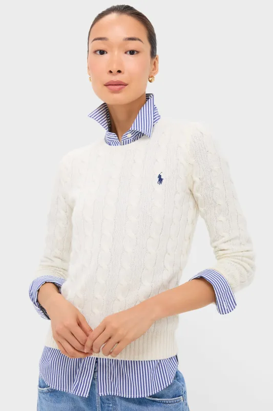 Cream Juliana Longsleeve Pullover sold by Tuckernuck