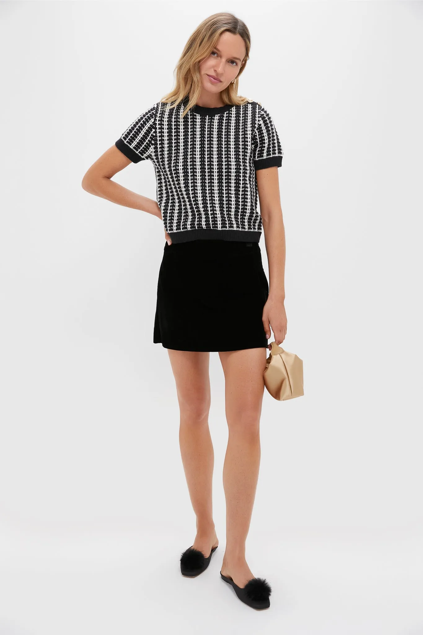 Black Velvet Grace Mini Skort sold by Tuckernuck product image thumbnail 2