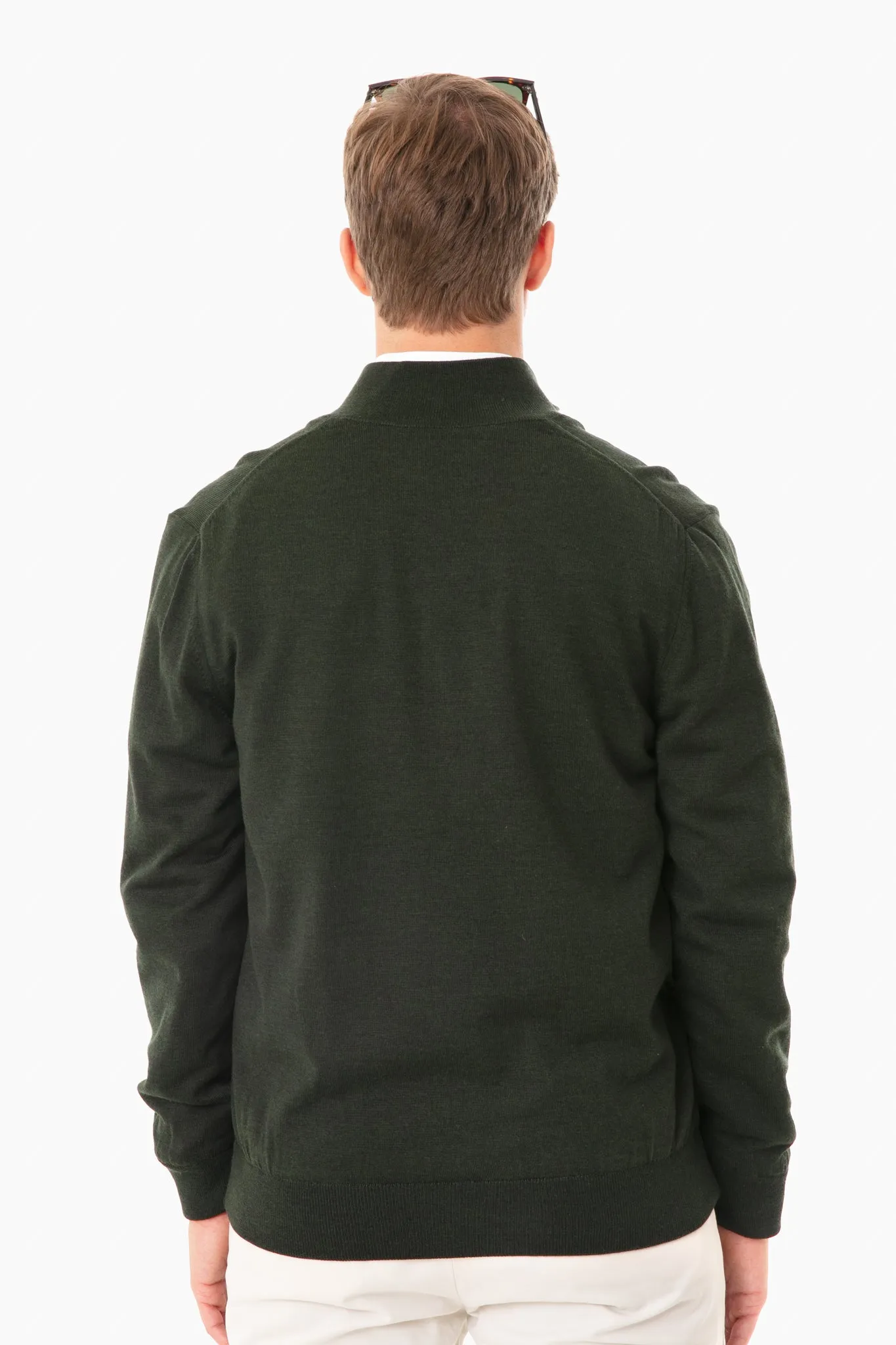 Olive Gamlin Half Zip Sweater sold by Tuckernuck product image thumbnail 4