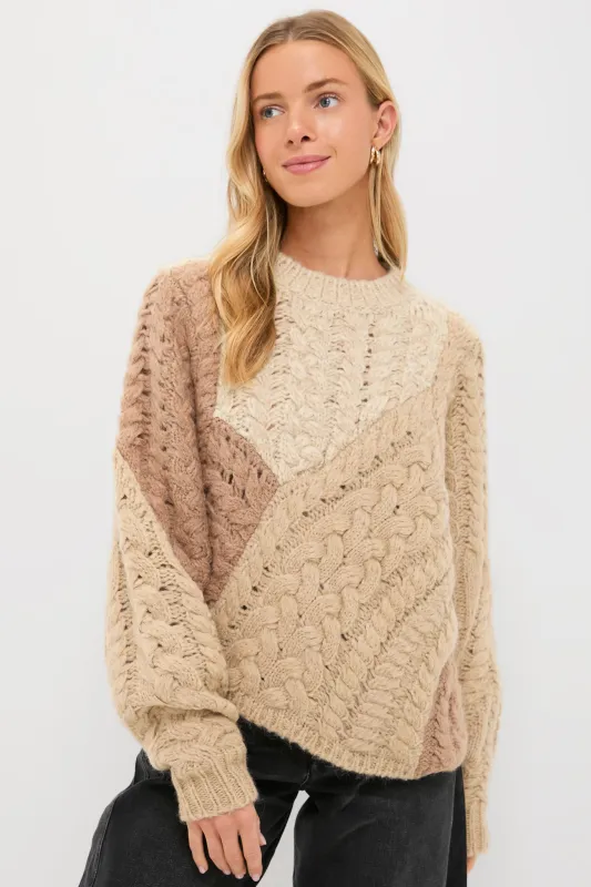 Beige Daryl Sweater sold by Tuckernuck