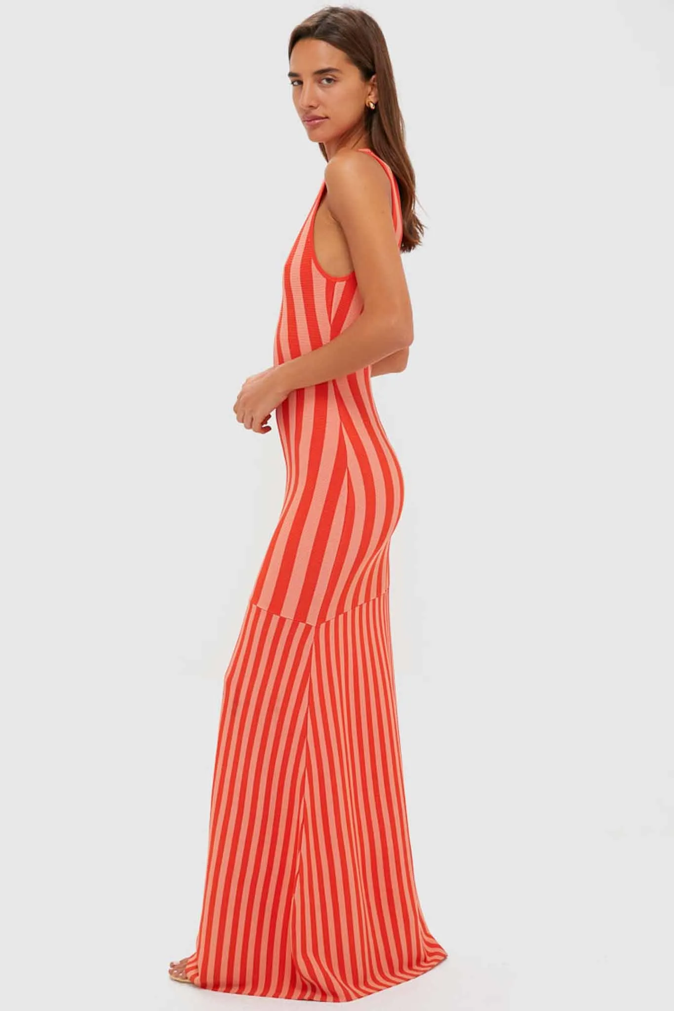 Peachy Keen and Rust Striped Pretra Maxi Dress sold by Tuckernuck product image thumbnail 3