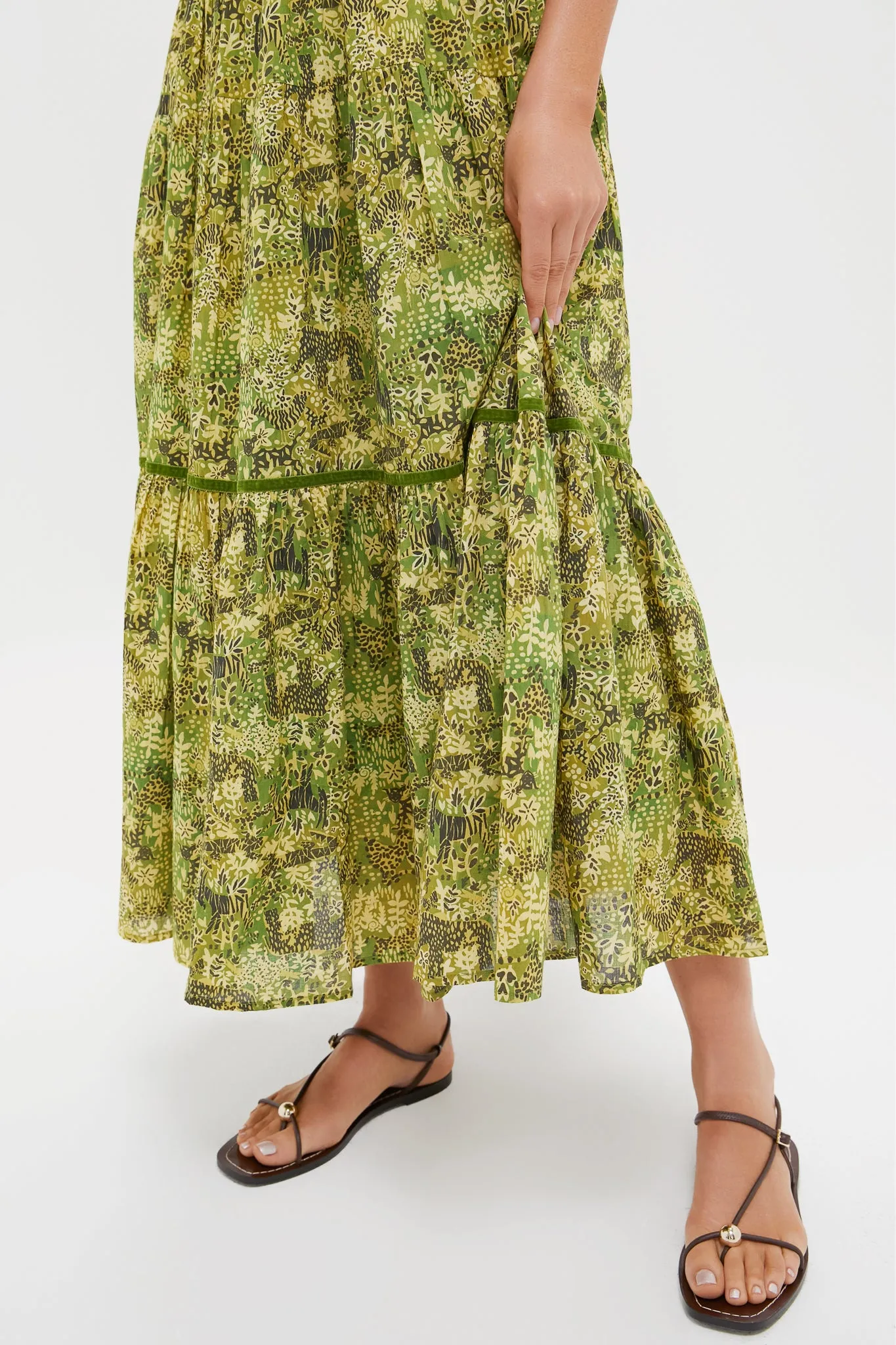 Green Tiger Percy Midi Dress sold by Tuckernuck product image thumbnail 5