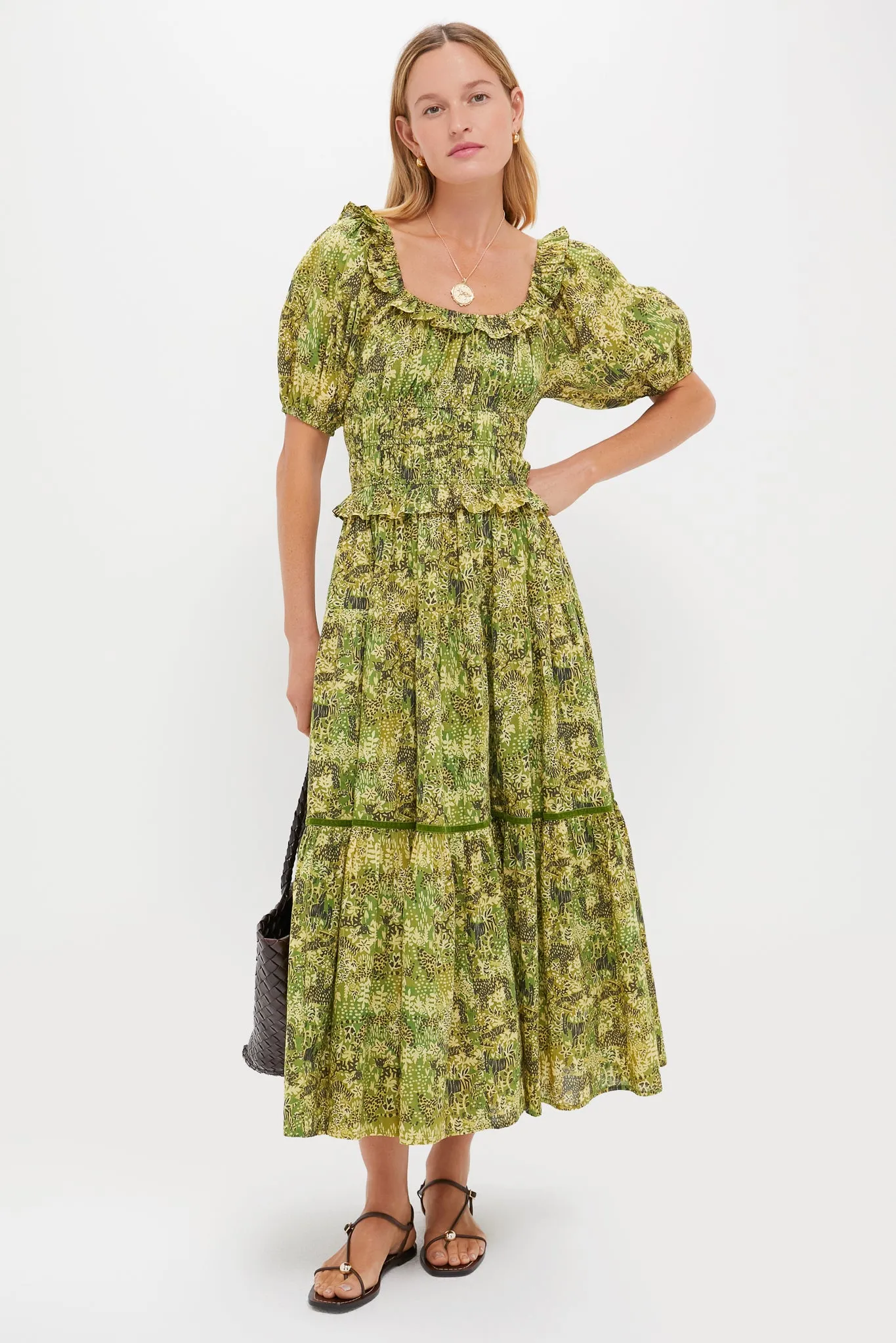 Green Tiger Percy Midi Dress sold by Tuckernuck product image thumbnail 2