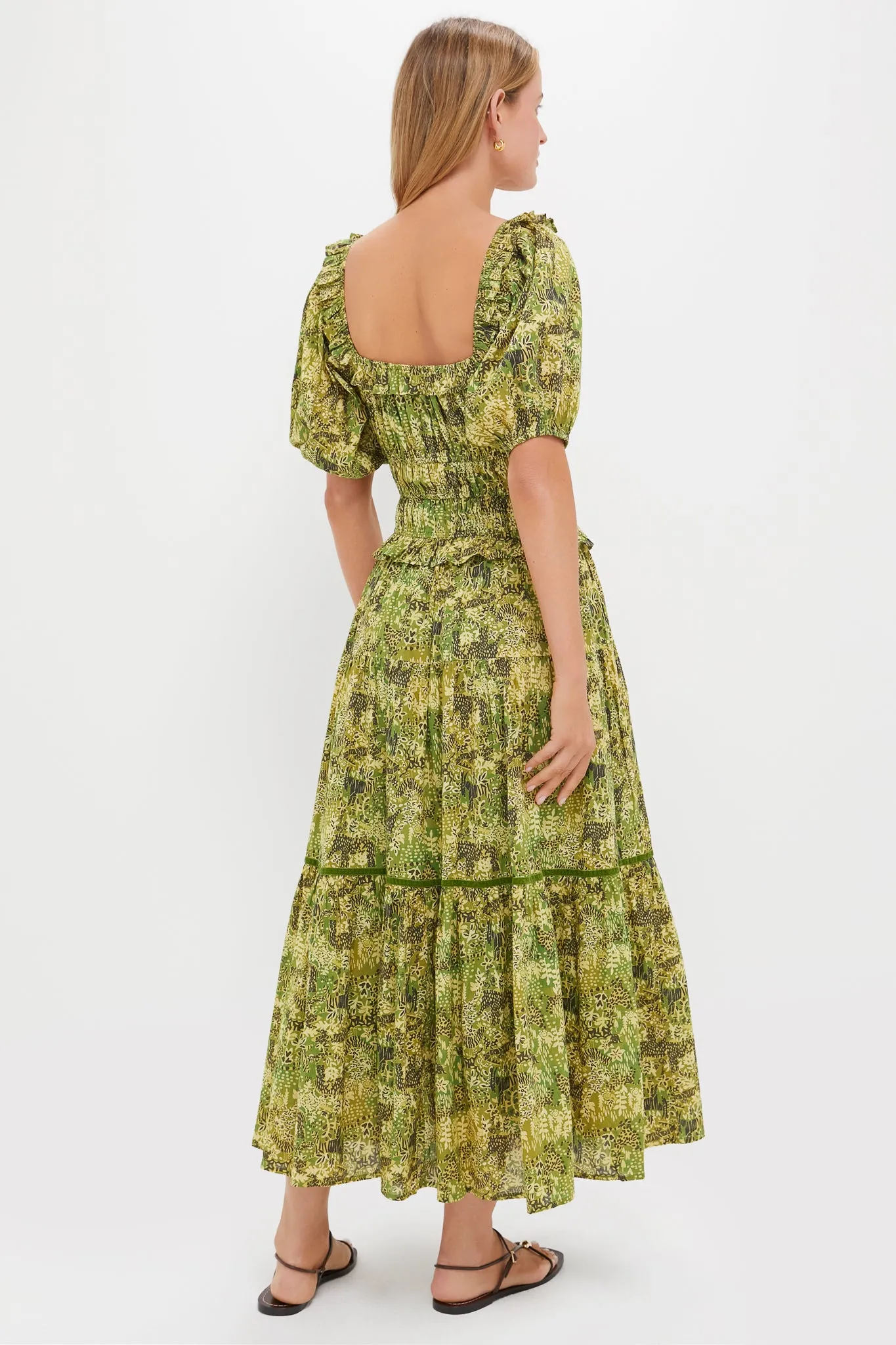 Green Tiger Percy Midi Dress sold by Tuckernuck product image thumbnail 4