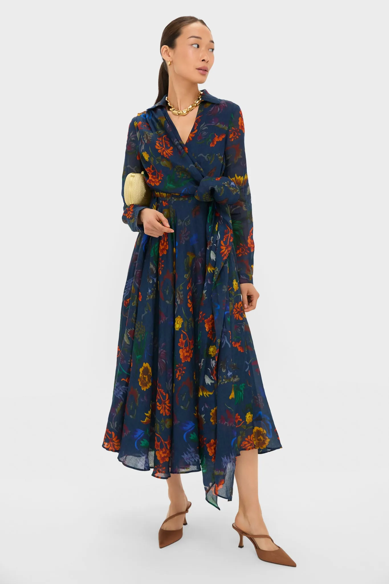 Dark Floral Sash Yay! Dress sold by Tuckernuck product image thumbnail 2