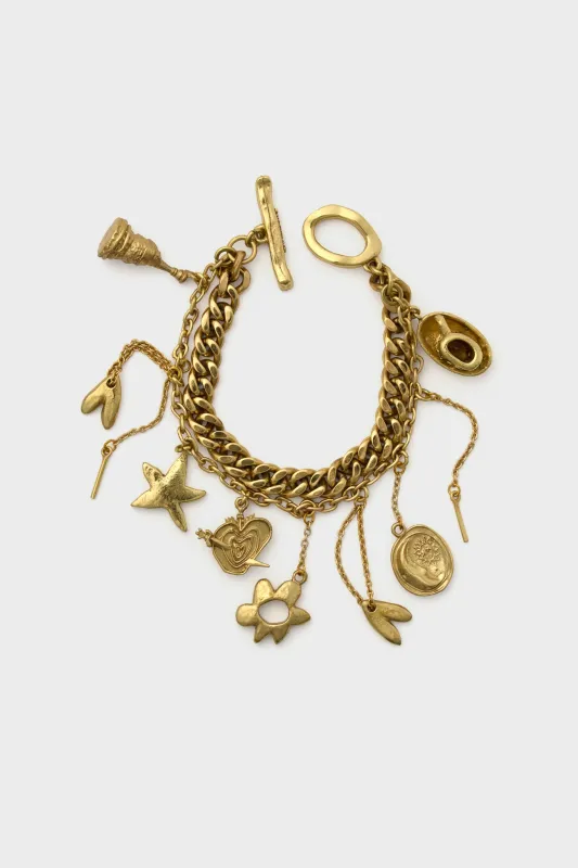 Gold Tesori Charm Bracelet sold by Tuckernuck