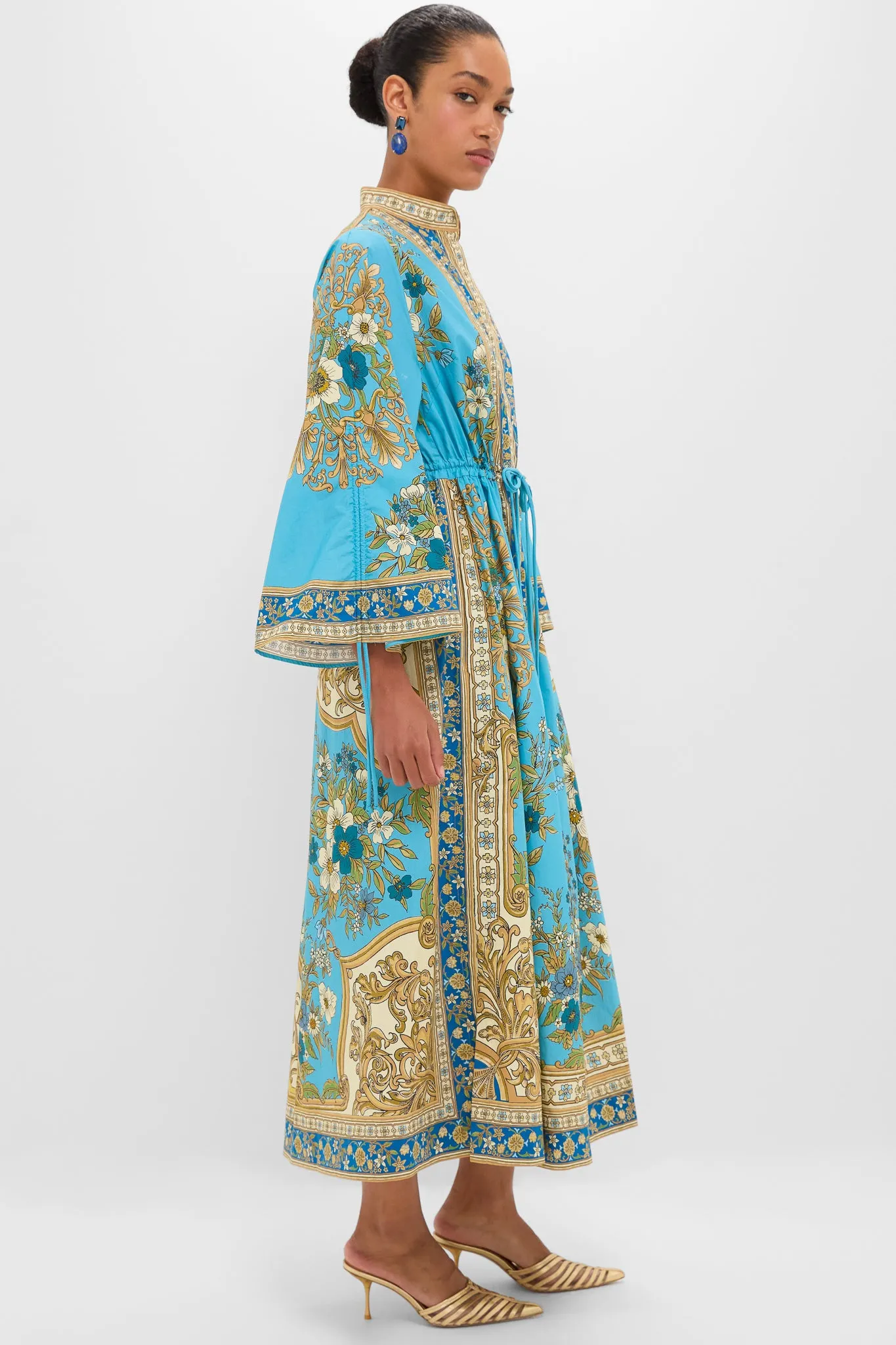 Blue Cassie Pool Midi Dress sold by Tuckernuck product image thumbnail 3