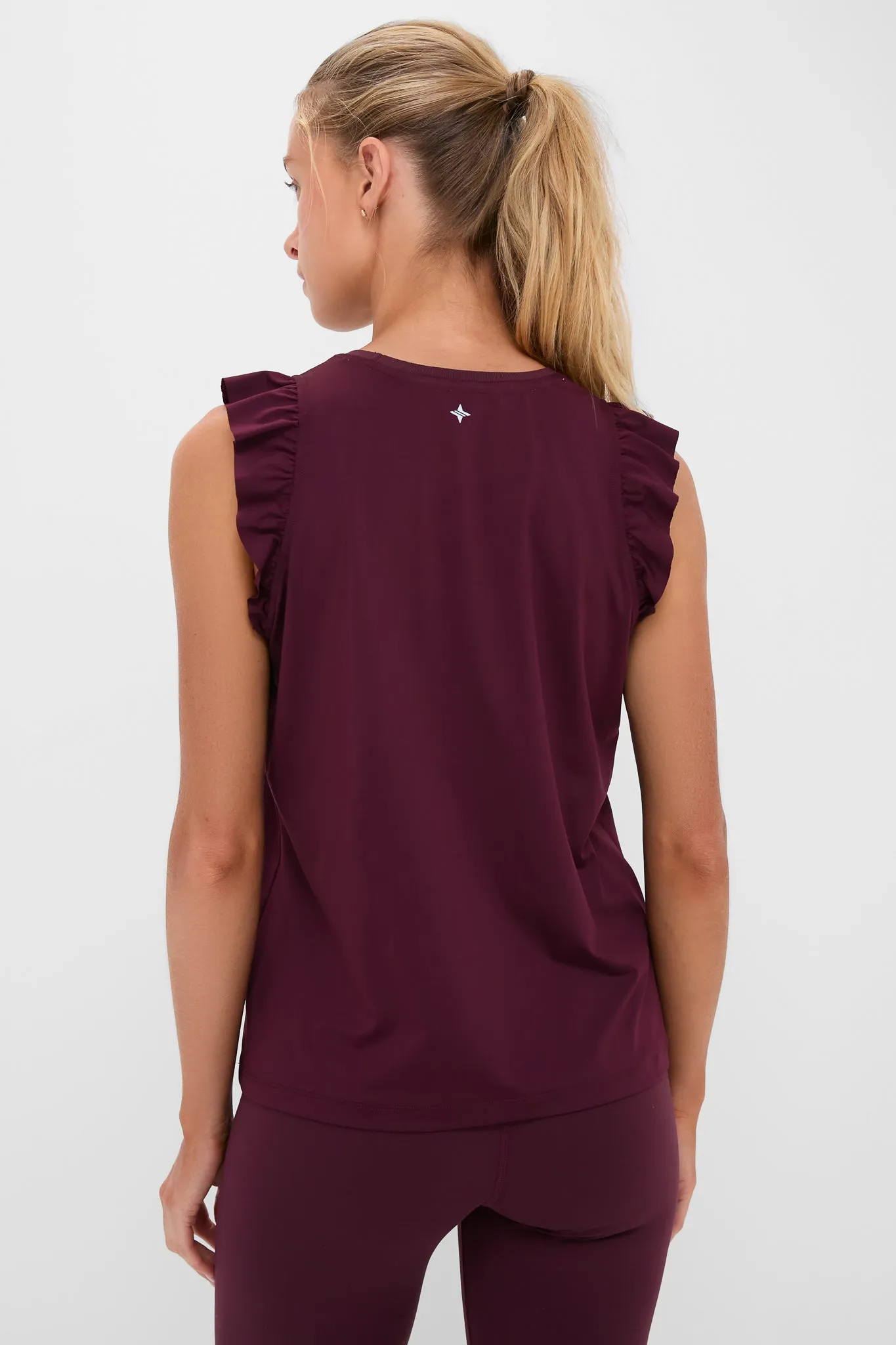 Winetasting Ruffle Performance Jersey Lea Tank sold by Tuckernuck product image thumbnail 4