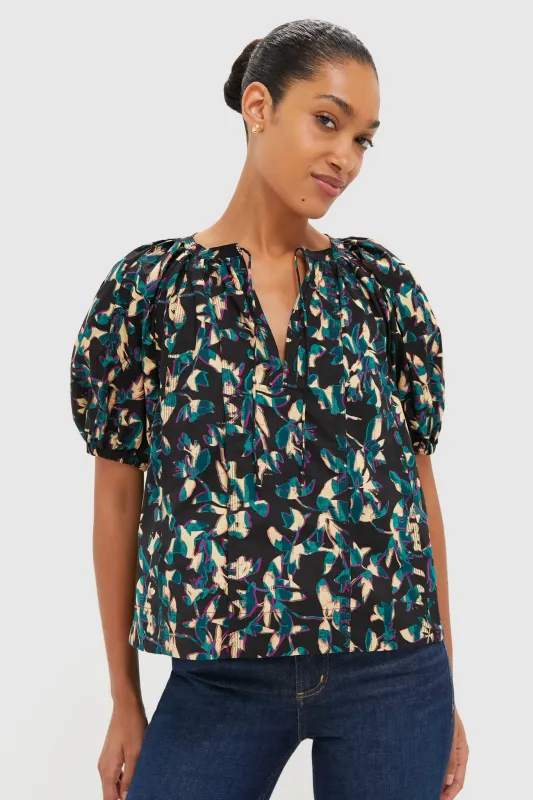 Kaleidoscope Loli Short Sleeve Blouse sold by Tuckernuck