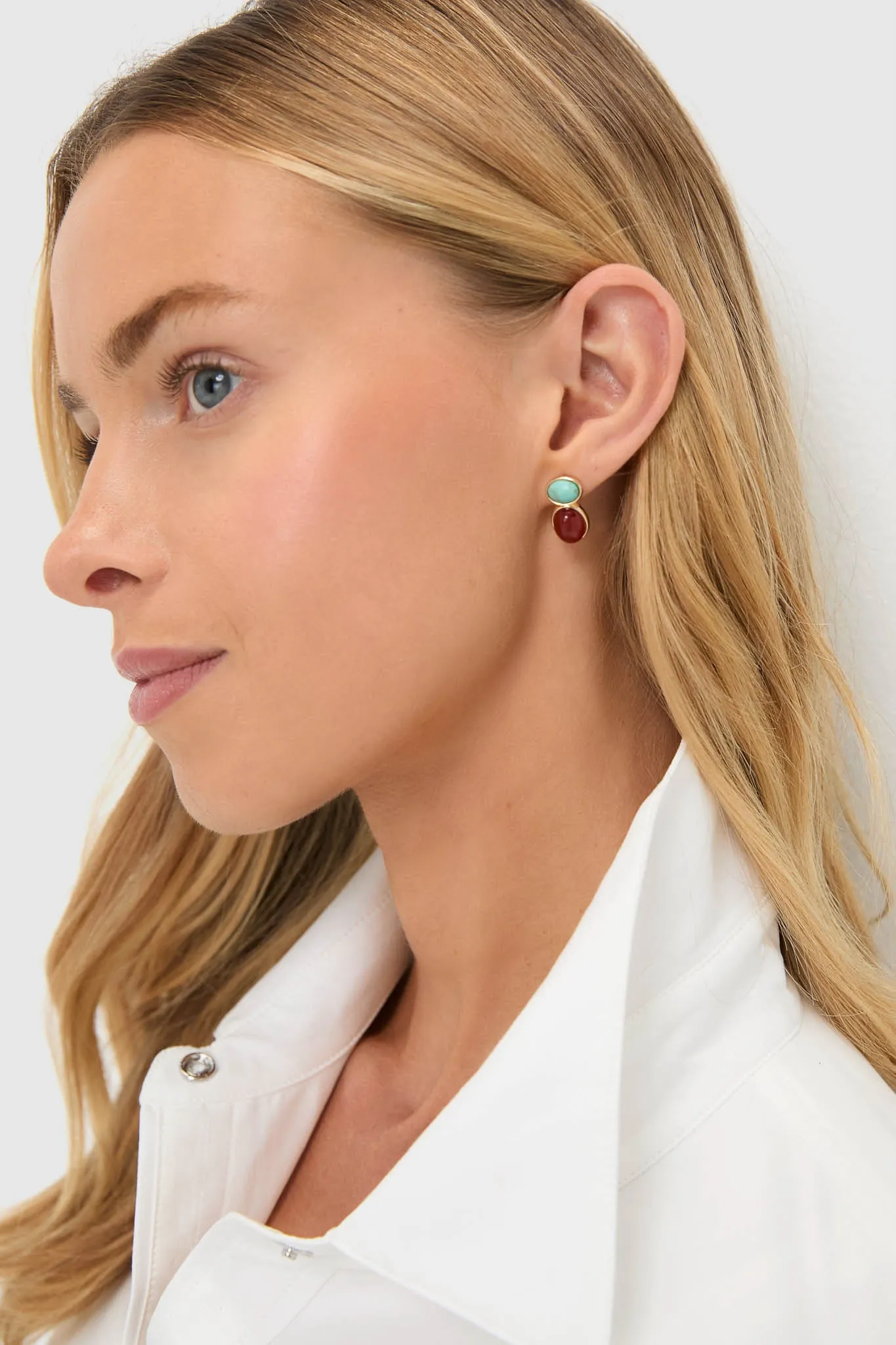Multi Semi Precious Stone Earrings sold by Tuckernuck product image thumbnail 3