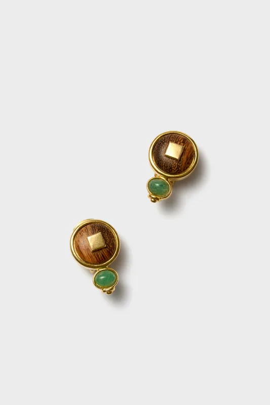 Oak and Green Earrings sold by Tuckernuck