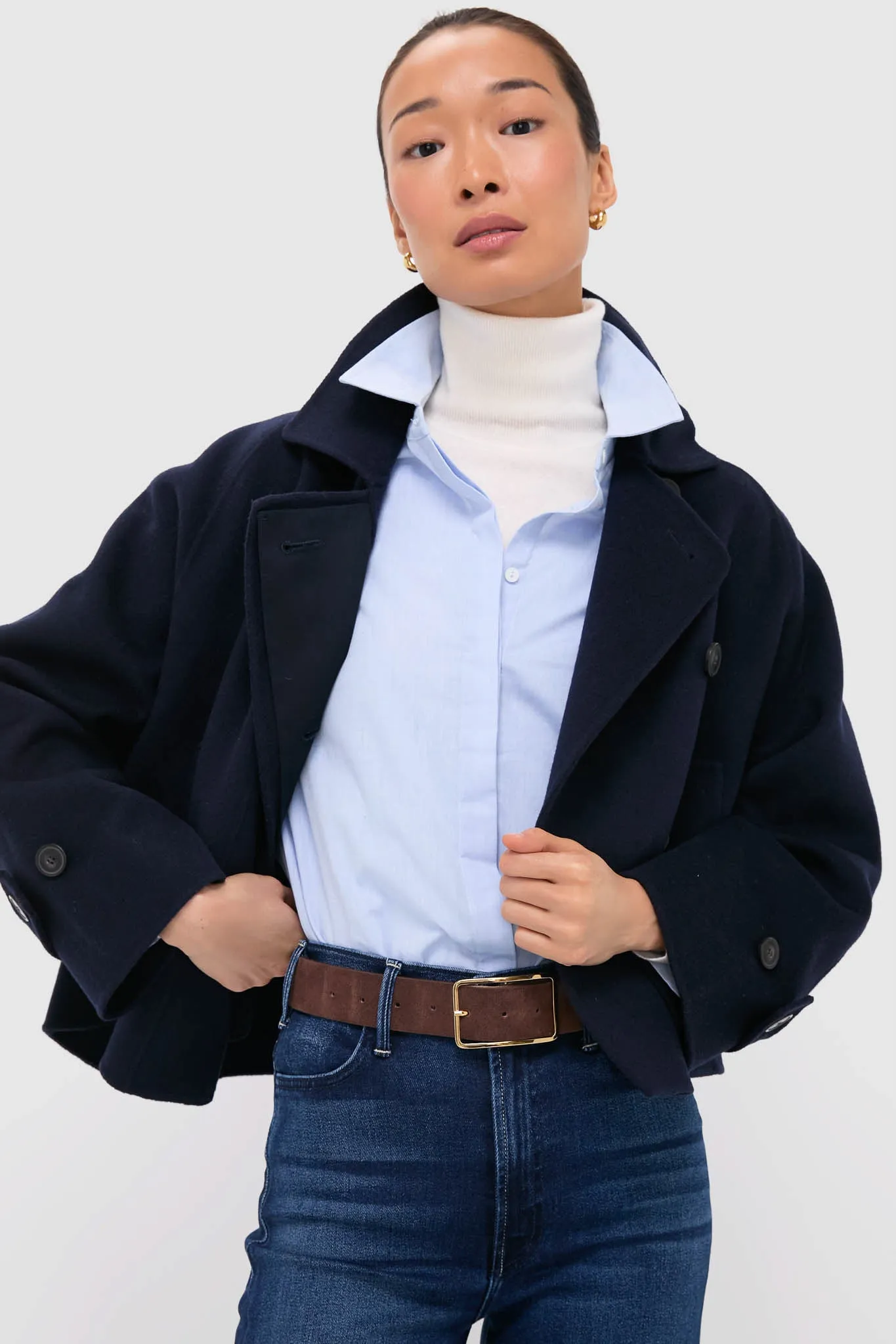Navy Carella Short Coat sold by Tuckernuck