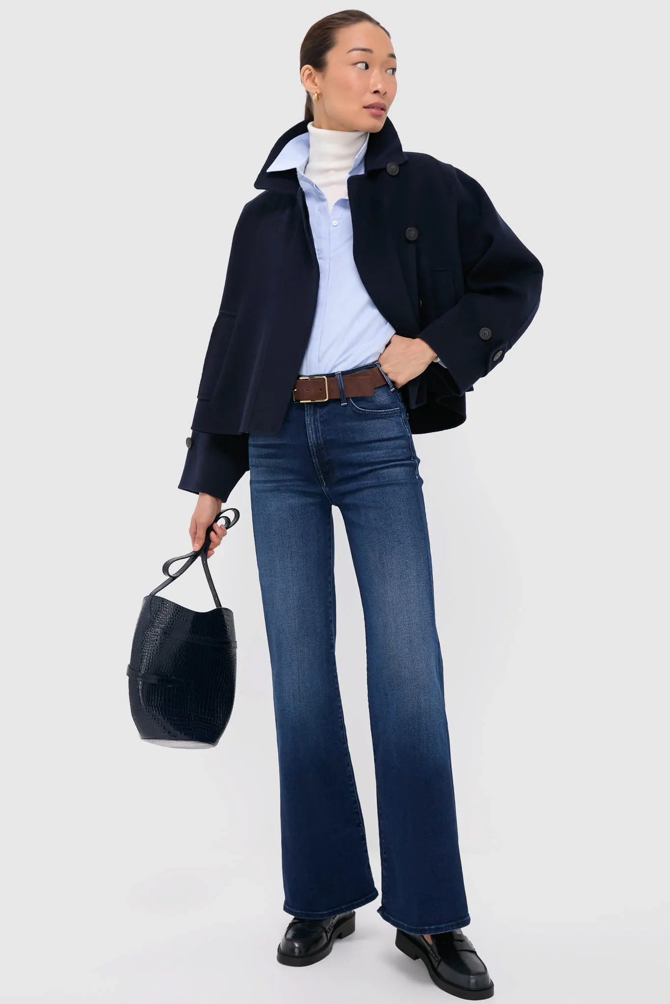 Navy Carella Short Coat sold by Tuckernuck product image thumbnail 2