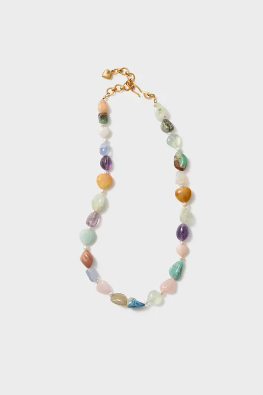 Pastel Gemstone Multi Brooke Necklace sold by Tuckernuck