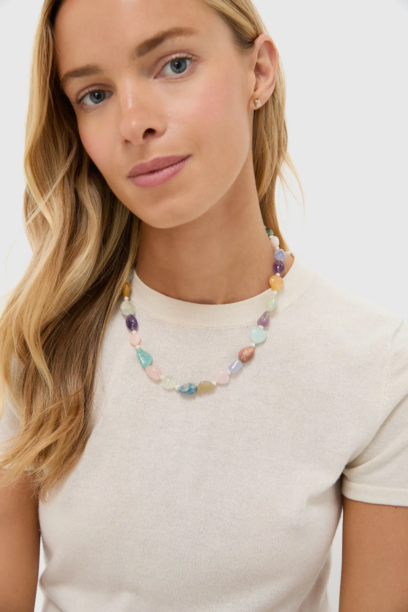 Pastel Gemstone Multi Brooke Necklace sold by Tuckernuck product image thumbnail 2