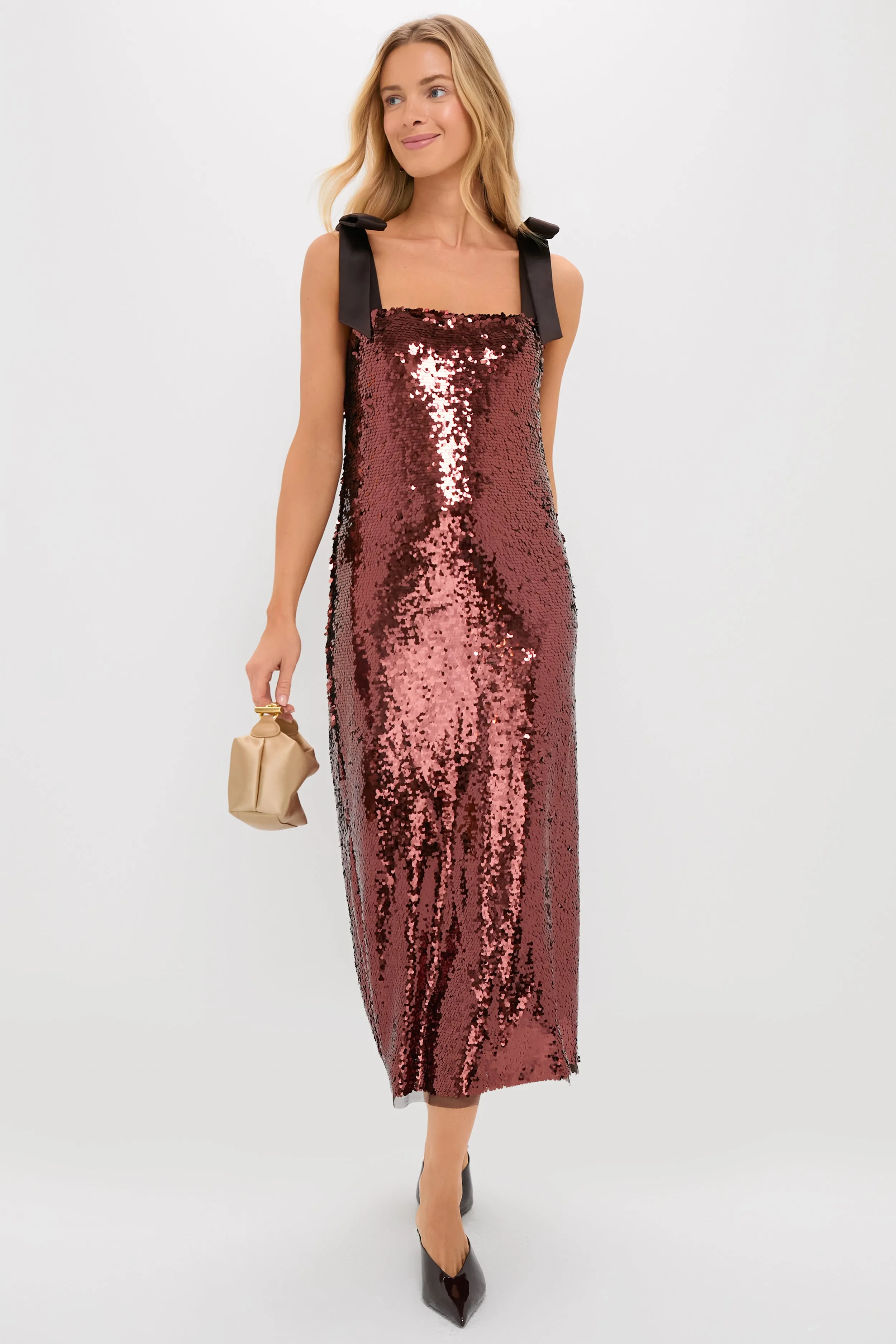 Radiant Bronze Sequin Roxy Dress sold by Tuckernuck product image thumbnail 2