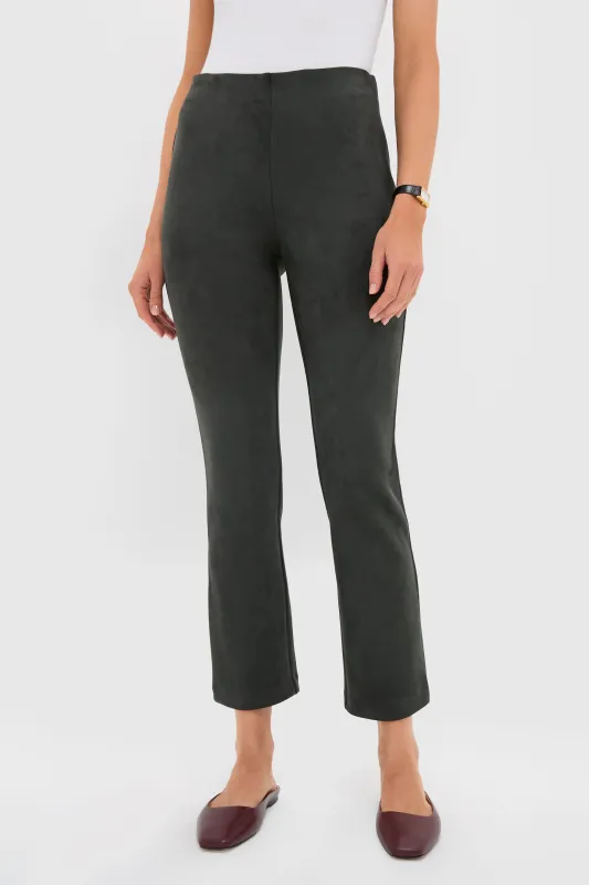 Deep Olive Vegan Suede Ashford Pants sold by Tuckernuck