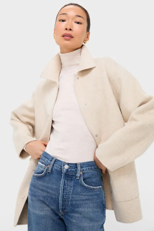 Oat Levi Wool Coat sold by Tuckernuck