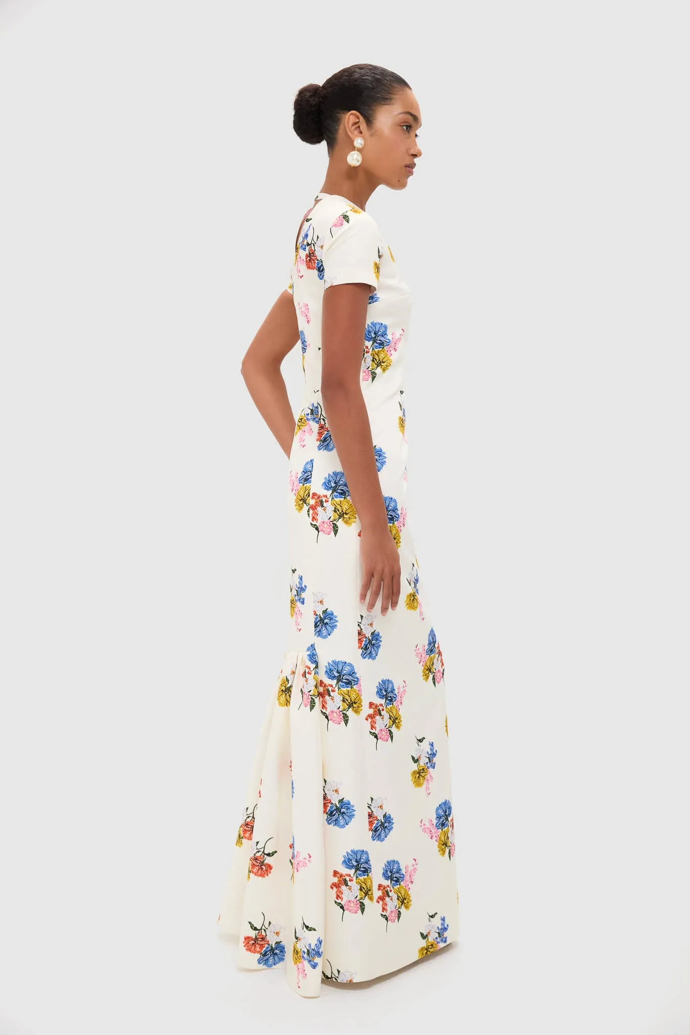 Retro Bouquet on White Fosette Gown sold by Tuckernuck product image thumbnail 3