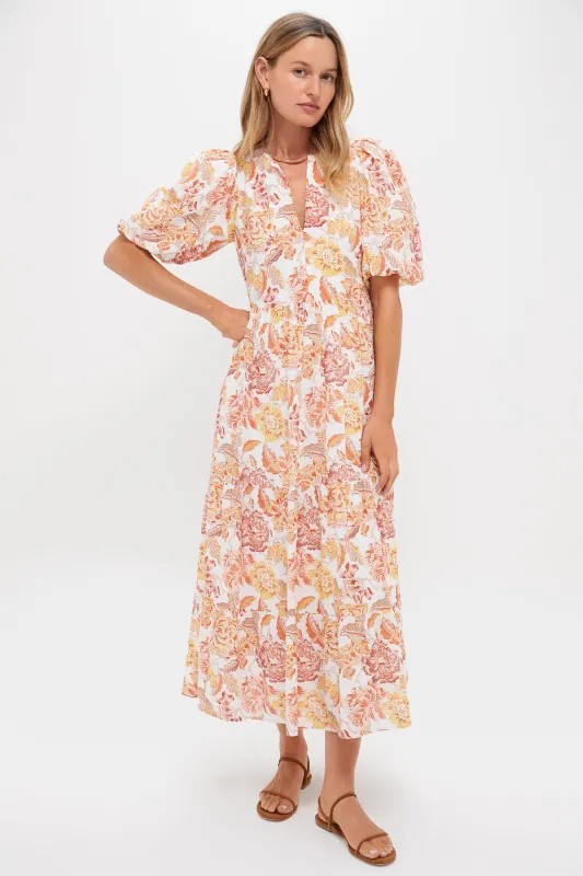 Saffron Floral Cisco Maxi Dress sold by Tuckernuck
